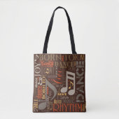 Geboren om te Dansen Brown ID277 Tote Bag (Voorkant)
