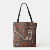 Geboren om te Dansen Brown ID277 Tote Bag (Achterkant)