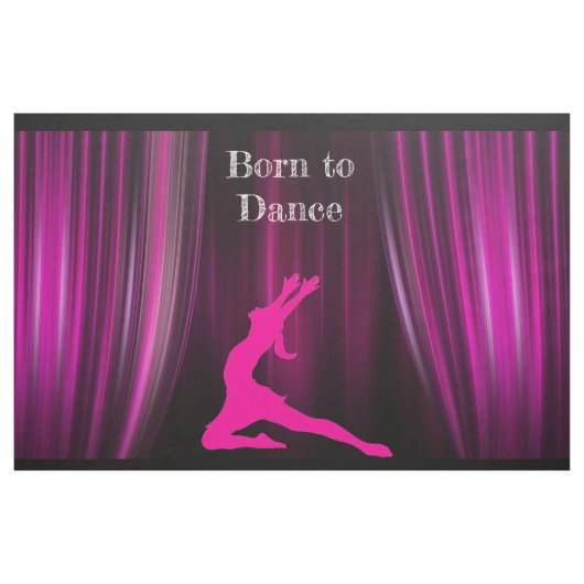 Geboren om te dansen op grote print stof (Yard (91,4 cm))