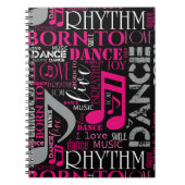 Geboren om te Dansen Pink ID277 Notitieboek (Voorkant)