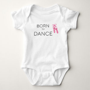 Geboren om te dansen voor kleine meisjes romper