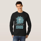 Geboren om te dienen 1985 t-shirt (Voorkant volledig)