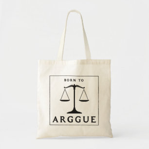 GEBOREN OM TE DISCUSSIËREN TOTE BAG