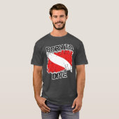Geboren om te Diveren T-shirt (Voorkant volledig)