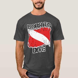 Geboren om te Diveren T-shirt