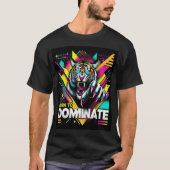 Geboren om te domineren - Fierce Tiger Neon T-Shir T-shirt (Voorkant)