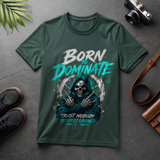 Geboren om te domineren Grim Reaper T-shirt | Sava