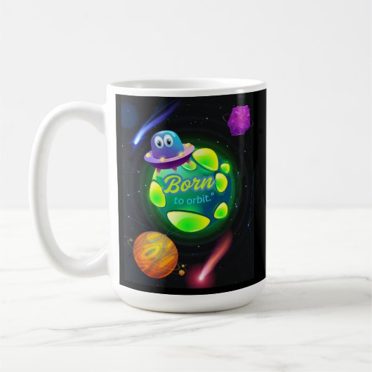 Geboren om te draaien koffiemok (Links)