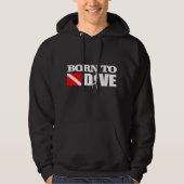 Geboren om te duiken (DF) Hoodie (Voorkant)