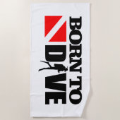 Geboren om te duiken (DF) Strandlaken (Voorkant)