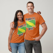 Geboren om te duiken Nitrox-vlag T-shirt (Unisex)