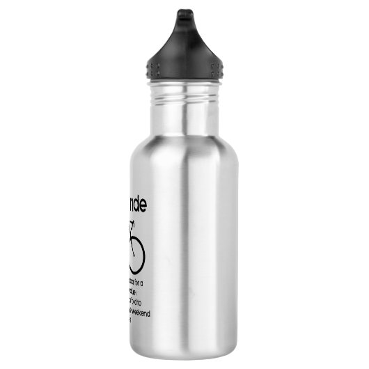 Geboren om te fietsen gedwongen om te werken waterfles  (Rechts)