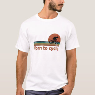  geboren om te fietsen t-shirt