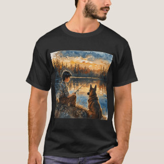 Geboren Om Te Gaan Vissen Baars Vis Visser Jongen T-shirt