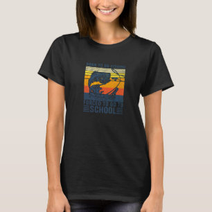 Geboren om te gaan vissen Baars Vis Visser Jongens T-shirt