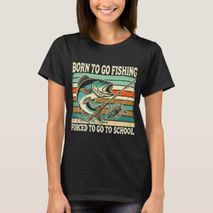 Geboren Om Te Gaan Vissen Marlin T-shirt