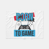 GEBOREN OM TE GAMEN MET MIJN CONSOLE FLEECE DEKEN (Voorkant (Horizontaal))