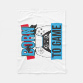 GEBOREN OM TE GAMEN MET MIJN CONSOLE FLEECE DEKEN (Voorkant)