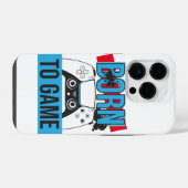GEBOREN OM TE GAMEN MET MIJN CONSOLE iPhone HOESJE (Achterkant horizontaal)