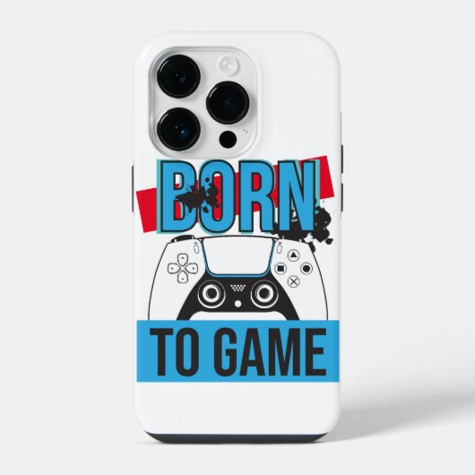GEBOREN OM TE GAMEN MET MIJN CONSOLE iPhone HOESJE (Achterkant)