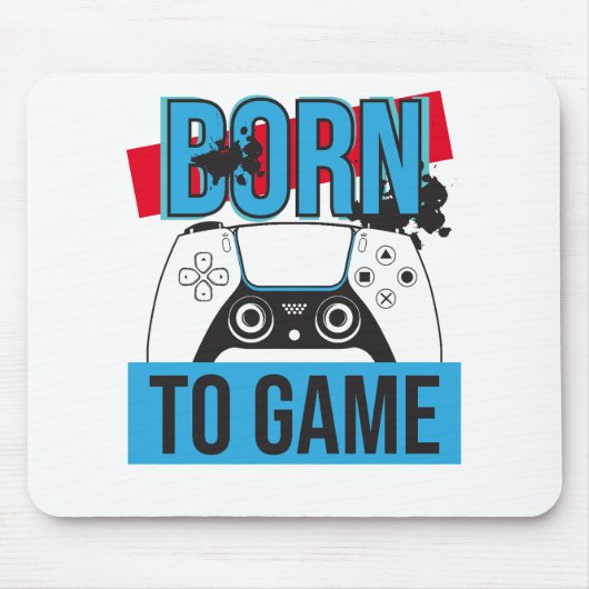 GEBOREN OM TE GAMEN MET MIJN CONSOLE MUISMAT (Voorkant)