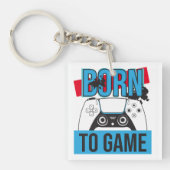 GEBOREN OM TE GAMEN MET MIJN CONSOLE SLEUTELHANGER (voorkant)