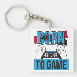 GEBOREN OM TE GAMEN MET MIJN CONSOLE SLEUTELHANGER