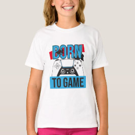 GEBOREN OM TE GAMEN MET MIJN CONSOLE T-SHIRT