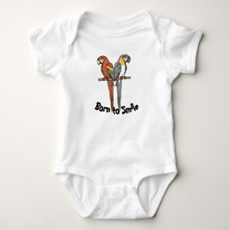 Geboren om te glimlachen Papegaai Baby Onesie Romper