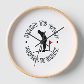 Geboren om te golfen gedwongen om te werken T-Shir