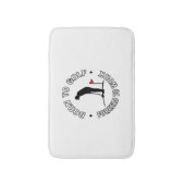 Geboren om te golfen gedwongen om te werken T-Shir Badmat (Voorkant Verticaal)