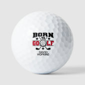 Geboren om te Golfen Golfballen (Voorkant)