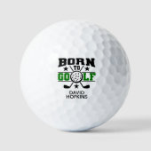 Geboren om te Golfen Golfballen (Voorkant)