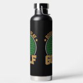 Geboren om te golfen waterfles (Links)