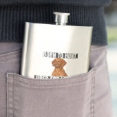 Geboren om te jagen. Gefokt voor loyaliteit. Vizsl Flacon (Voorbeeld)