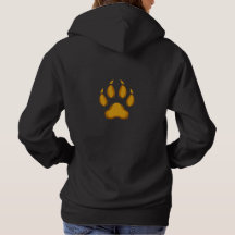 Geboren om te Jagen – Gouden Wasbeerpoot Hoodie