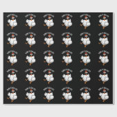 Geboren om te Jive Funny Chicken Pun Dark BG Cadeaupapier (Vlak)