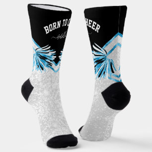 Geboren om te juichen / dansen - Baby Blue Soks Sokken