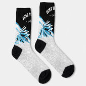 Geboren om te juichen / dansen - Baby Blue Soks Sokken (Rechts)