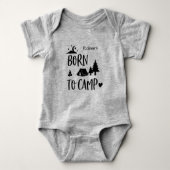 Geboren om te kamperen Persoonlijk Romper (Voorkant)
