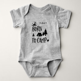 Geboren om te kamperen Persoonlijk Romper