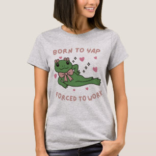 Geboren om te keffen Gedwongen om te werken Grappi T-shirt