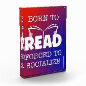 Geboren om te lezen Gedwongen om te socialiseren Fotoblokken (Links)