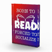 Geboren om te lezen Gedwongen om te socialiseren Fotoblokken (Rechts)