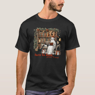 Geboren om te lezen Gedwongen om te werken Ghost R T-shirt
