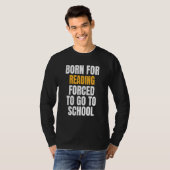 Geboren om te lezen t-shirt (Voorkant volledig)