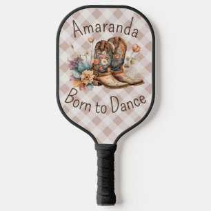 Geboren om te lijndansen pickleball paddle