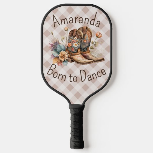 Geboren om te lijndansen pickleball paddle (Voorkant)