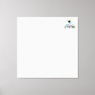 Geboren om te Ontdekken Schattige Astronaut Notiti Canvas Afdruk