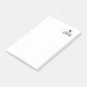 Geboren om te Ontdekken Schattige Astronaut Notiti Post-it® Notes (Schuin)